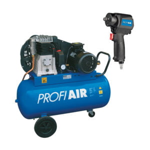 Profi Air kompresor za vazduh zrak sa pneumatskim odvijačem 600/10/100 100L