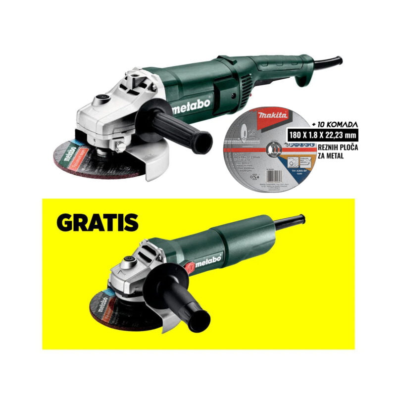metabo set brusilica sa plocama