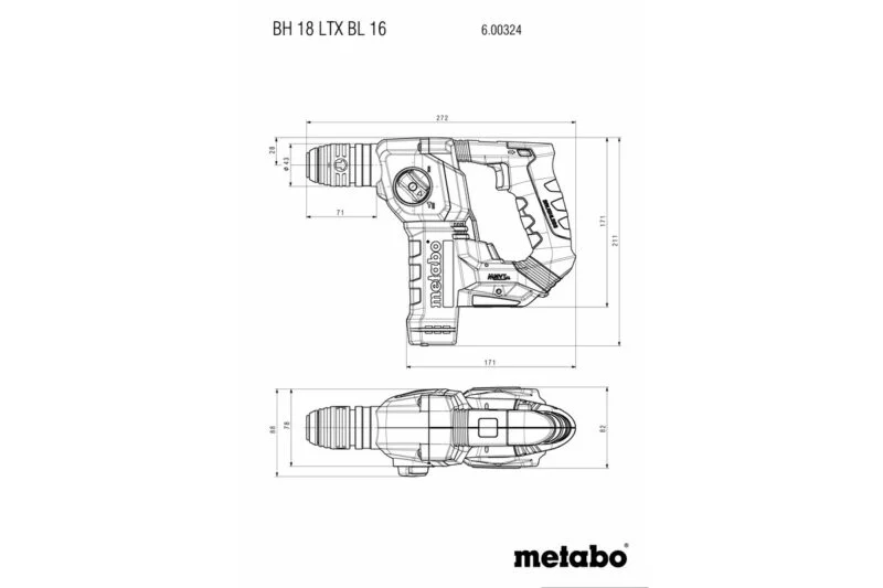 Metabo set aku bušilica i aku čekić bušilica SDS+ Combo Set 2.5.2