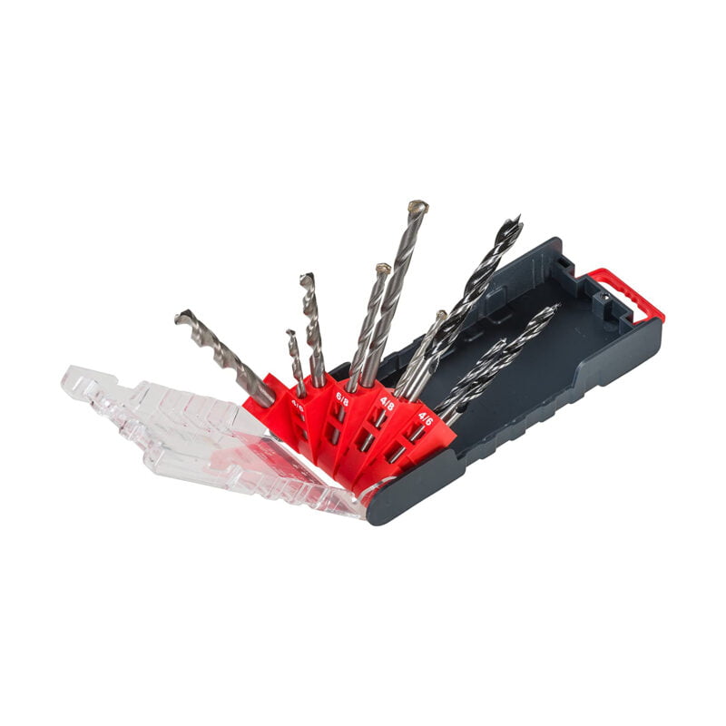 KWB 9-dijelni set burgija za drvo, metal i beton 49109154