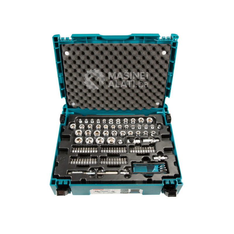 Makita 120-dijelni set nasadnih ključeva i bitova u Makpac koferu E-08713