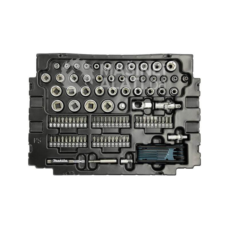 Makita 120-dijelni set nasadnih ključeva i bitova u Makpac koferu E-08713