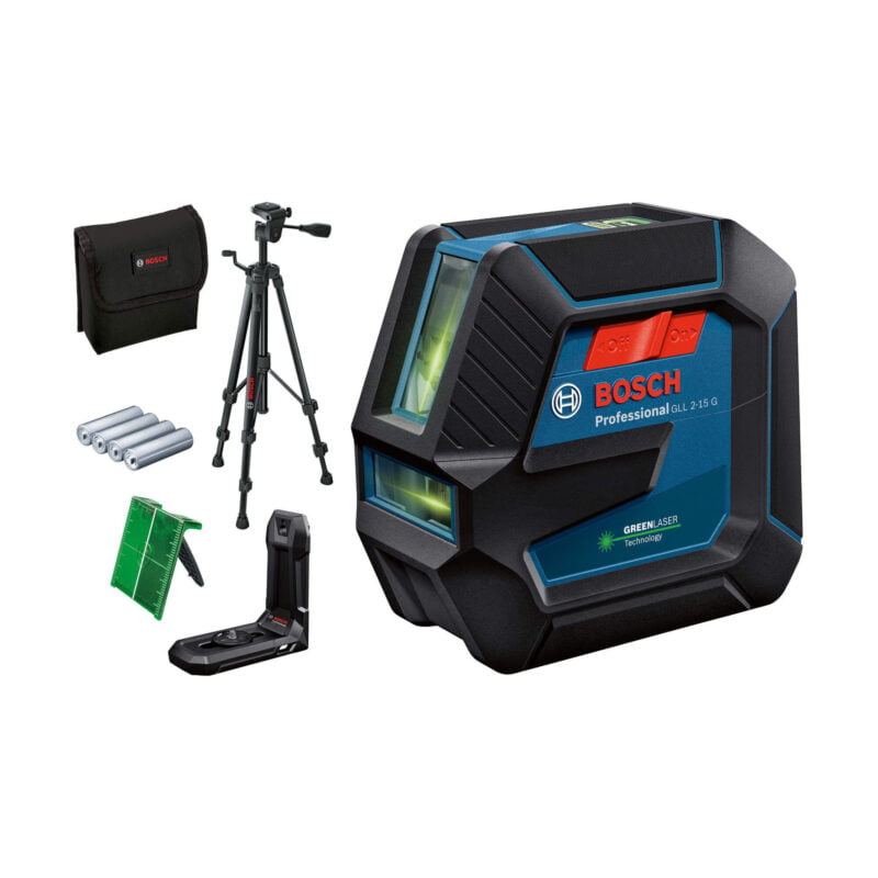 Bosch laserski nivelir GLL 2-15 G + LB10 + BT150 0601063W01