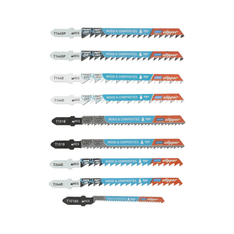 NORTON Clipper 10-dijelni set listova za ubodnu pilu HCS