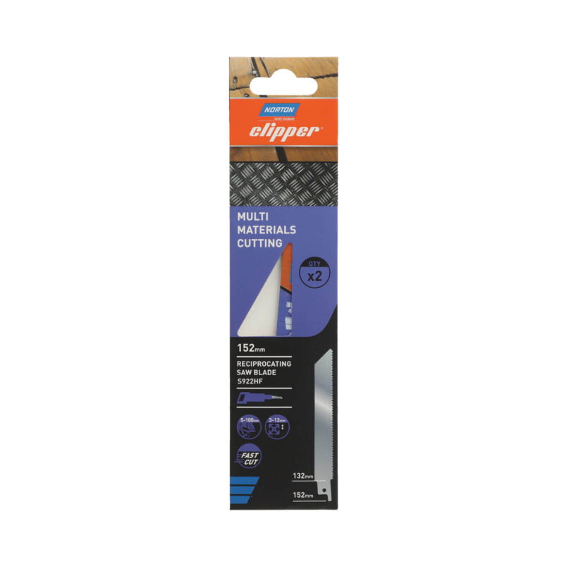 NORTON Clipper 2-dijelni set listova za recipročne pile za metal S 922 HF 152mm