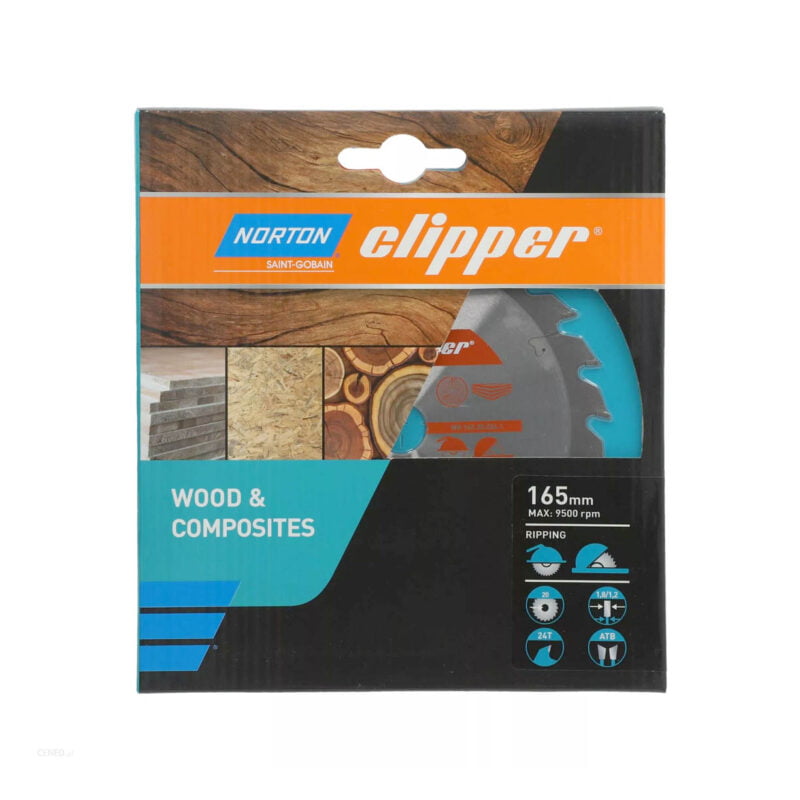NORTON Clipper rezni list za drvo TCT 165x20mm 24z