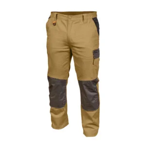 Hoegert radne hlače pantalone EDGAR II (bež-sive) HT5K276-1