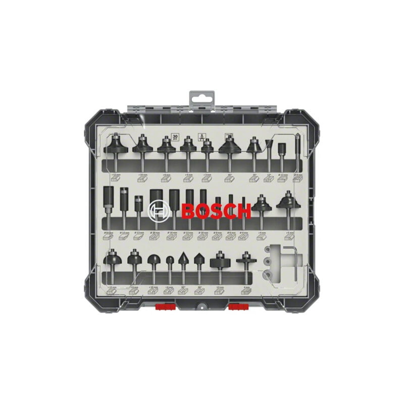 Bosch 30-dijelni set glodala za drvo 6 mm 30/1 - 2 607 017 474