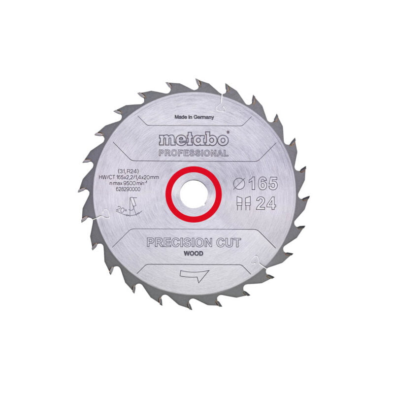 Metabo list kružne pile/cirkulara 165x20 Precision cut 628290000