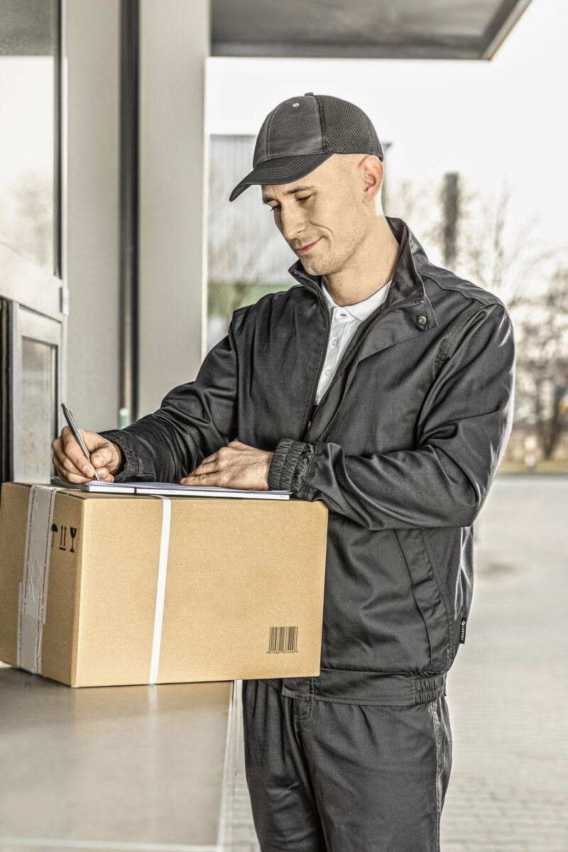 Hoegert tamno-siva radna jakna bluza FABIAN HT5K307