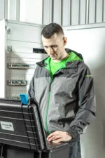 Hoegert vodootporna siva radna jakna za kišu HEINER HT5K249