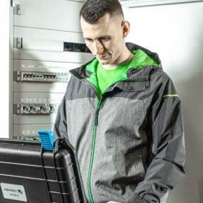 Hoegert vodootporna siva radna jakna za kišu HEINER HT5K249