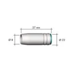 Abicor Binzel šoba mlaznica CO2 MB25 fi15mm