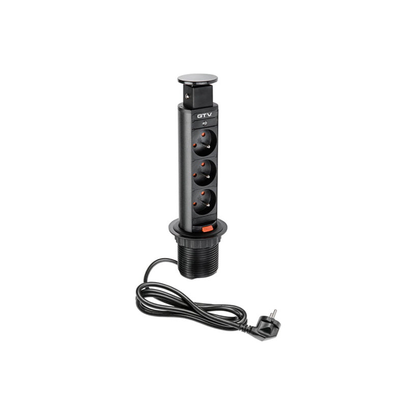 GTV ugradni produžni kabal AE-BPW3S60-20 1,5m crni