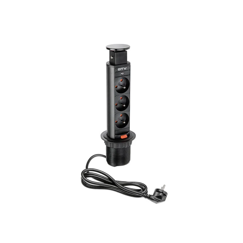 GTV ugradni produžni kabal AE-BPW3S60-20 1,5m crni