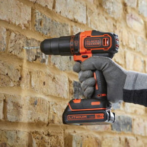 Black+Decker aku udarna bušilica odvijač sa priborom BDCHD18S1KA