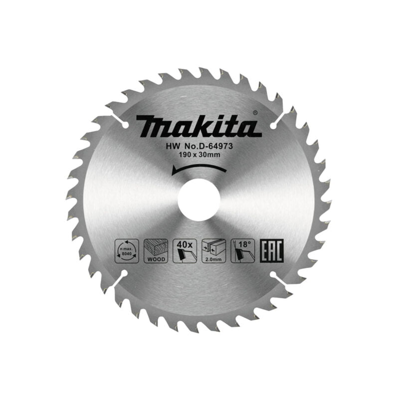 Makita rezni list za drvo TCT 190x30mm 40z D-64973