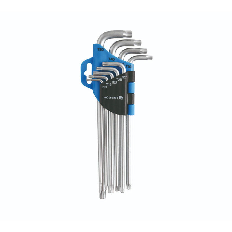 HOEGERT 9-dijelni set dugih torx ključeva HT1W818