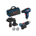 Bosch aku set bušilica odvijač GSR 12V-30 i aku ugaona brusilica GWS 12V-76