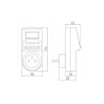 GTV tajmer utičnica digitalna PC-ELE724-SC