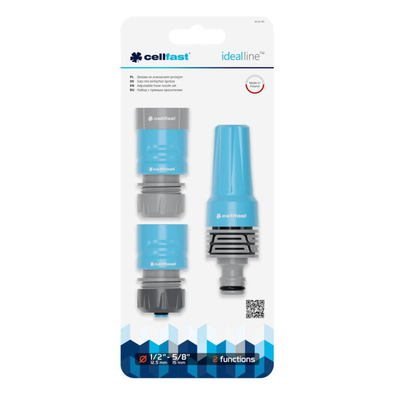 Cellfast podesiva mlaznica za vodu set IDEAL 1/2 - 5/8