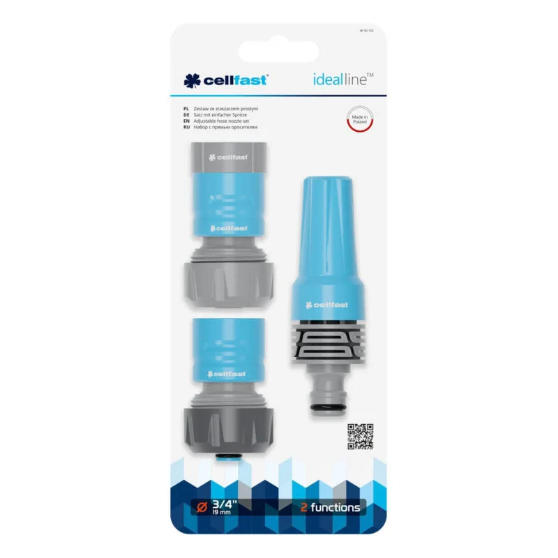 Cellfast podesiva mlaznica za vodu set IDEAL 3/4
