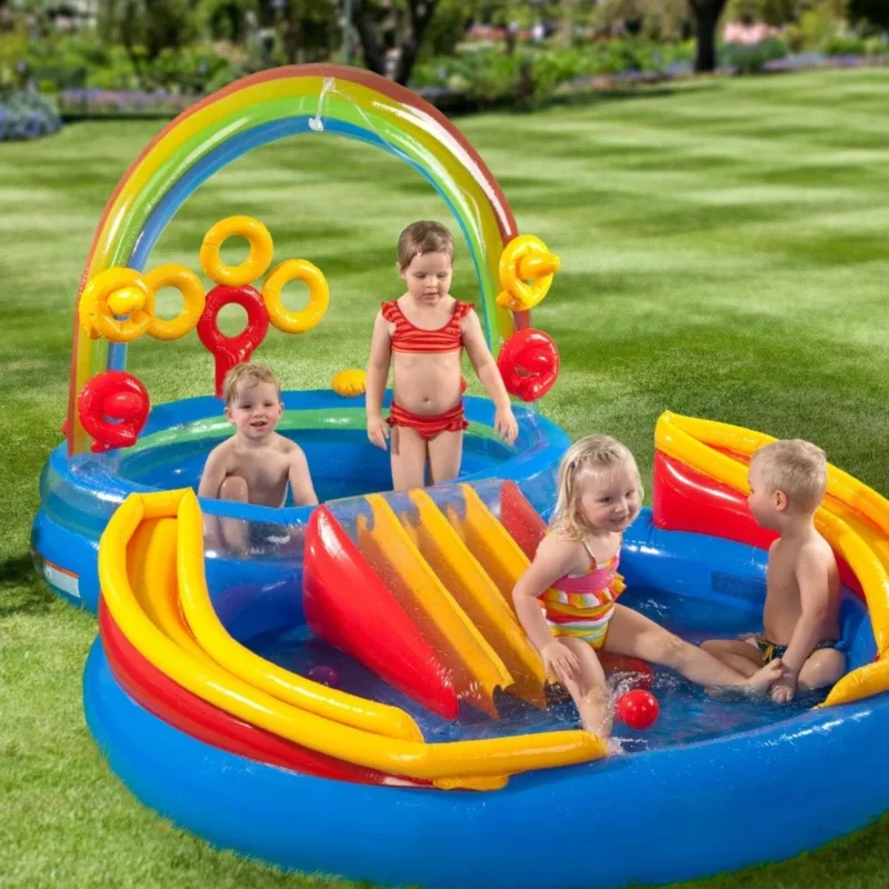 Intex bazen za djecu RAINBOW 297x193x135cm 57453