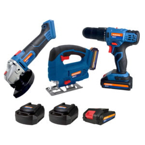 Workers Best aku set bušilica, brusilica i ubodna pila WB 18 V LI - 3x2.0Ah Kit