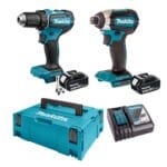 Makita aku set bušilica i udarni odvijač sa 2x baterije 3Ah i brzim punjačem BF2023