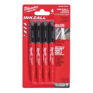 Milwaukee set 4 permanentna INKZALL markera 48223154 - CRNI