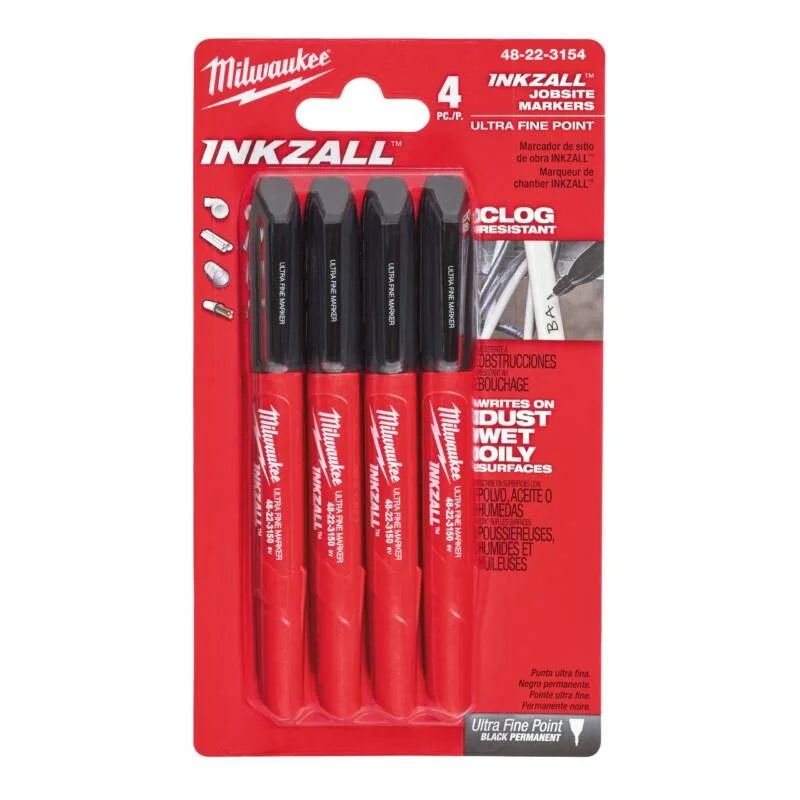 Milwaukee set 4 permanentna INKZALL markera 48223154 - CRNI