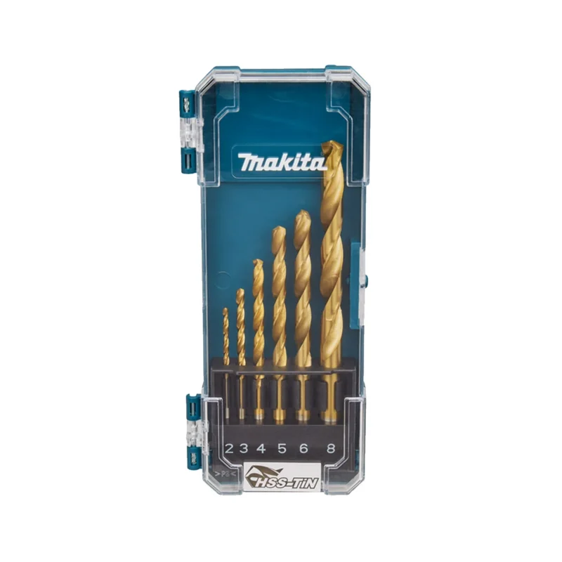 Makita 6-dijelni set burgija borera za metal HSS-TIN D-72833