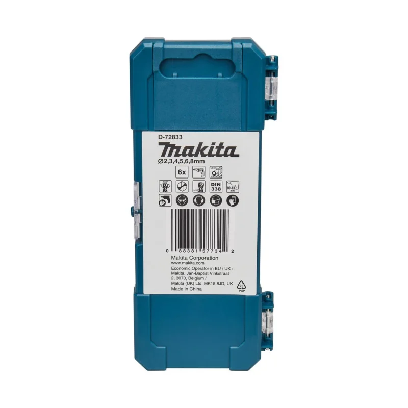 Makita 6-dijelni set burgija borera za metal HSS-TIN D-72833