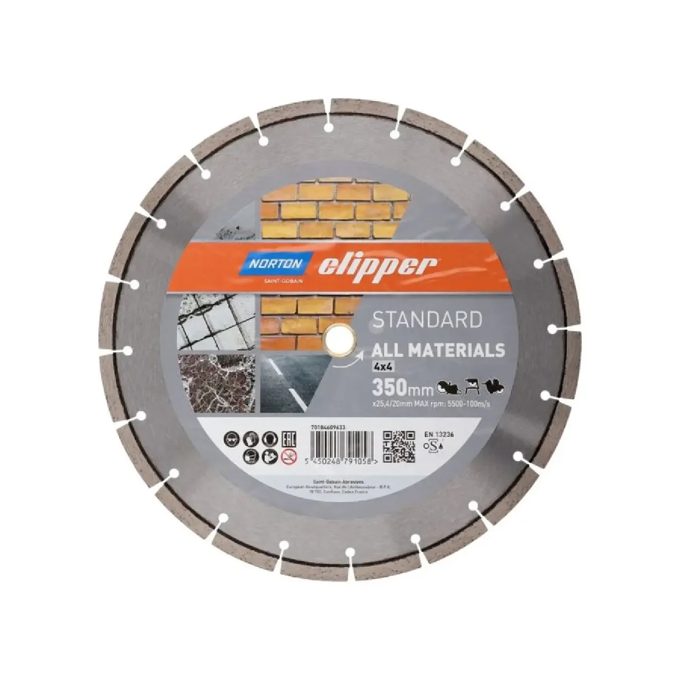 70184609633 Norton dijamantska rezna ploča za beton i asfalt 350x25.4mm VULCAN COMBO - 70184630199