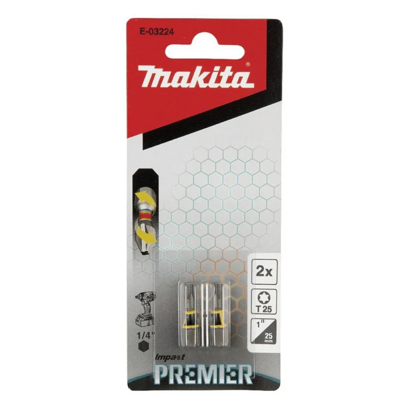 Makita torzioni bit Premier T20-25mm E-03224
