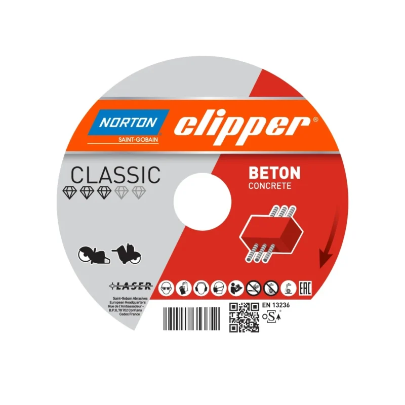 Norton dijamantska rezna ploča za beton 450x25.4mm CLIPPER CLASSIC - 70184626874