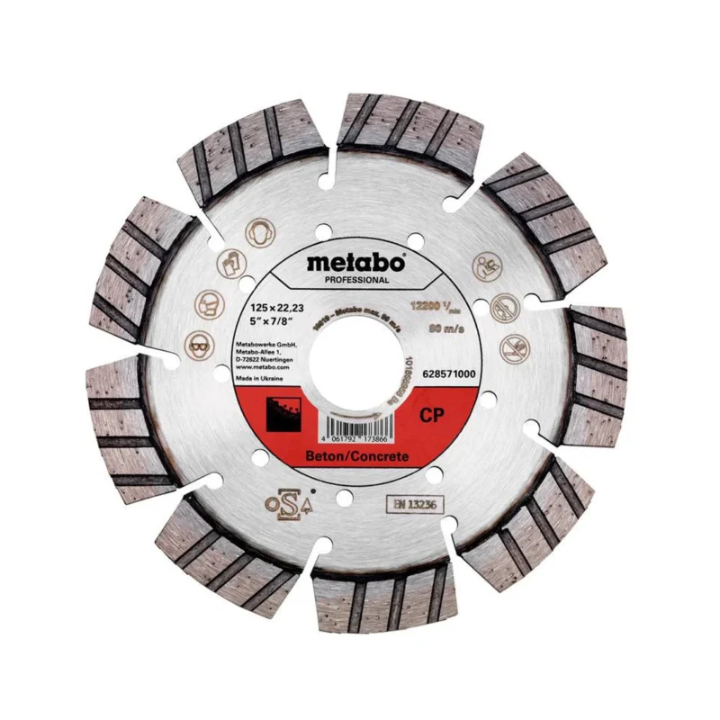 METABO dijamantska rezna ploča za armirani beton 125X22.23mm PROFESIONAL - 628571000