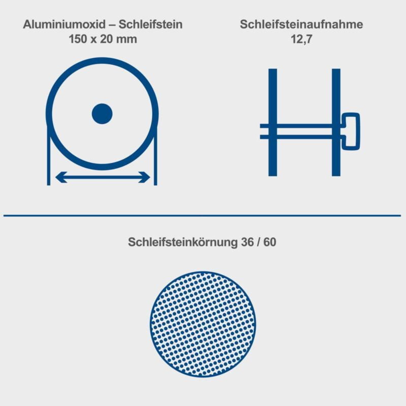 Scheppach stona dvostrana brusilica SM150L