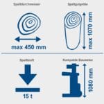 Scheppach vertikalni cjepač za drva COMPACT - 15T