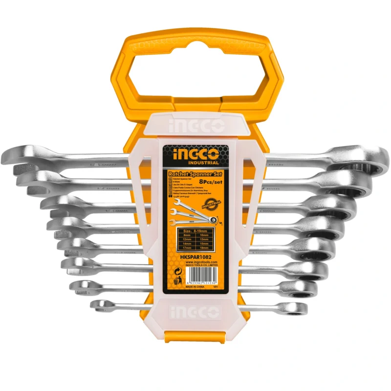 Ingco 8-dijelni set ključeva viljuškasto okasti 8-19 mm HKSPAR1082