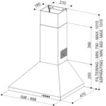 Kaminska zidna napa aspirator FABER Strip Smart PB X A60