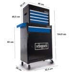 Scheppach SET kolica za alat sa 70  komada pribora TW1200