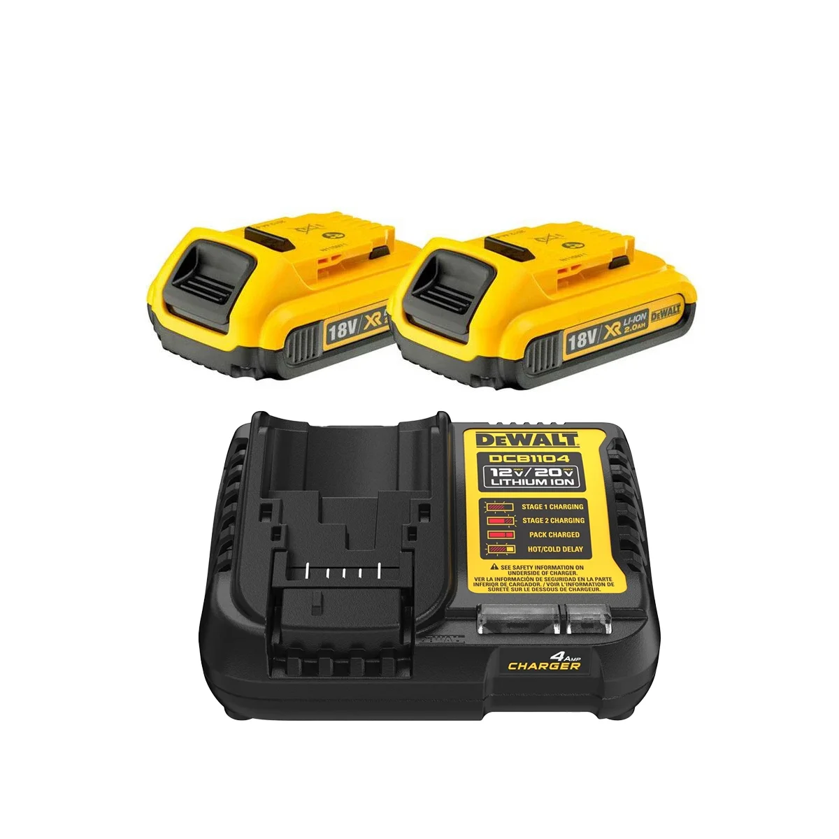 DeWALT set 2x DCB183 baterija + DCB1104 Punjač DeWALT set 2x DCB183 baterija + DCB115 Punjač