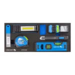 HOEGERT 15-dijelni set mjernog  alata + radionička lampa umetak za radionička kolica HT7G157