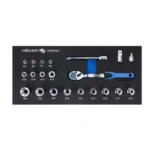 HOEGERT 22-dijelni set nasadnih ključeva 3/8'' E-profil umetak za radionička kolica HT7G127