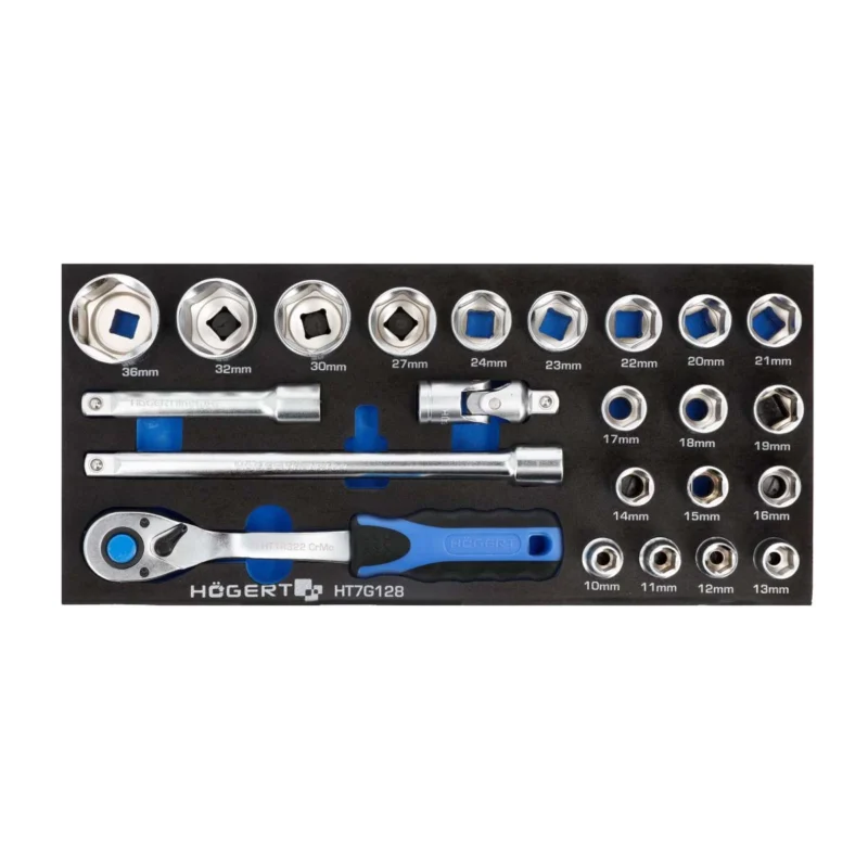 HOEGERT 23-dijelni set nasadnih ključeva 1/2'' umetak za kolica HT7G128
