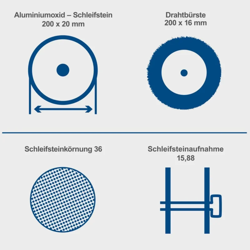 Scheppach stona dvostrana brusilica SM200LB