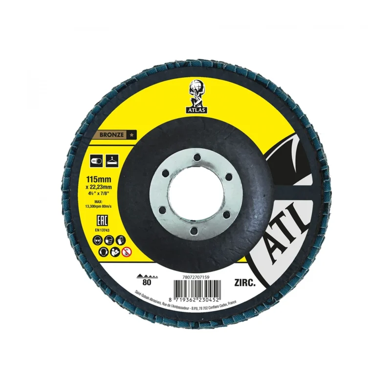 Atlas lamelna brusna ploča 115x22 mm P80 78072707159