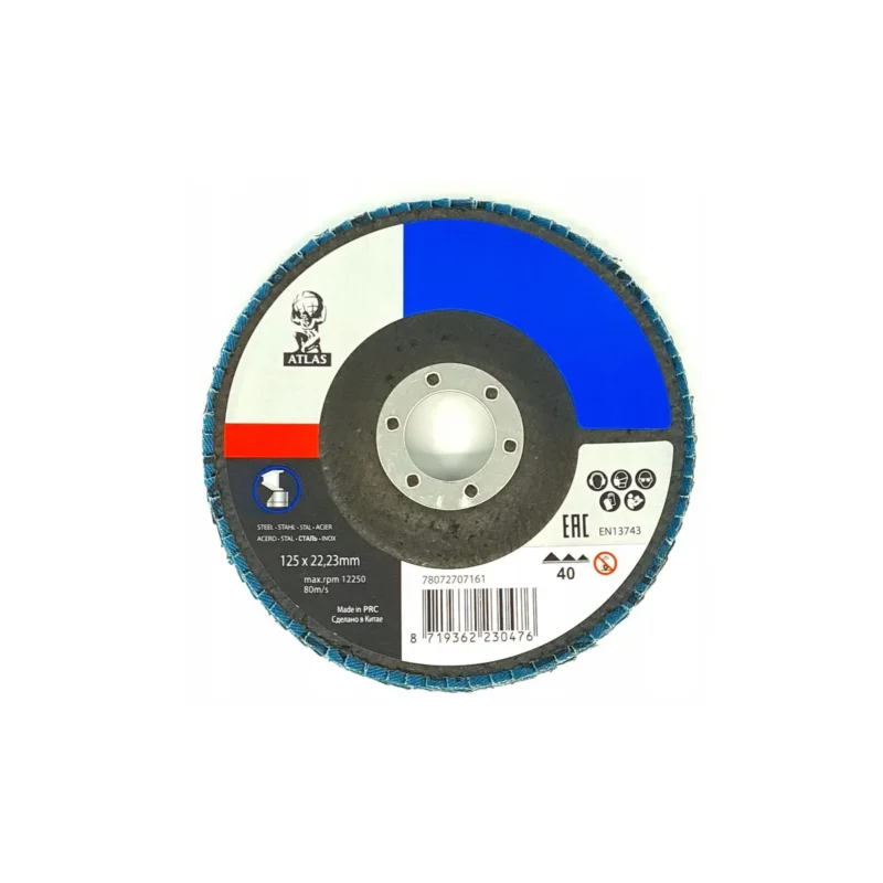 Atlas lamelna brusna ploča 125x22.23 mm P60 78072707162