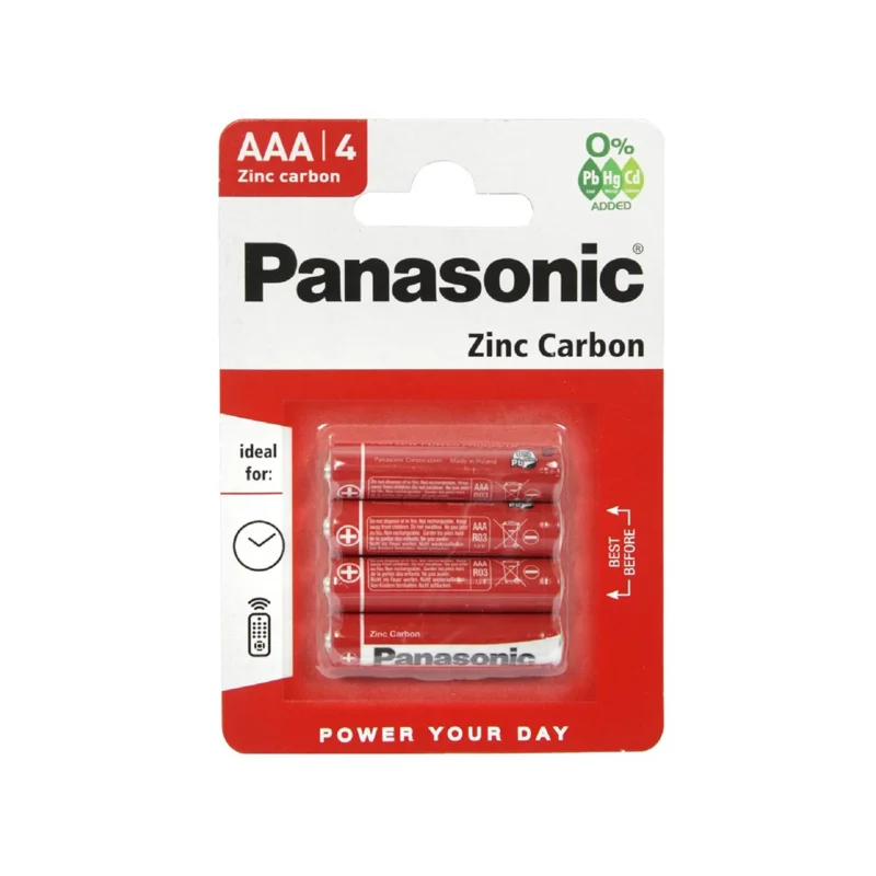 Panasonic baterija zinc carbon AAA R03RZ/4BP